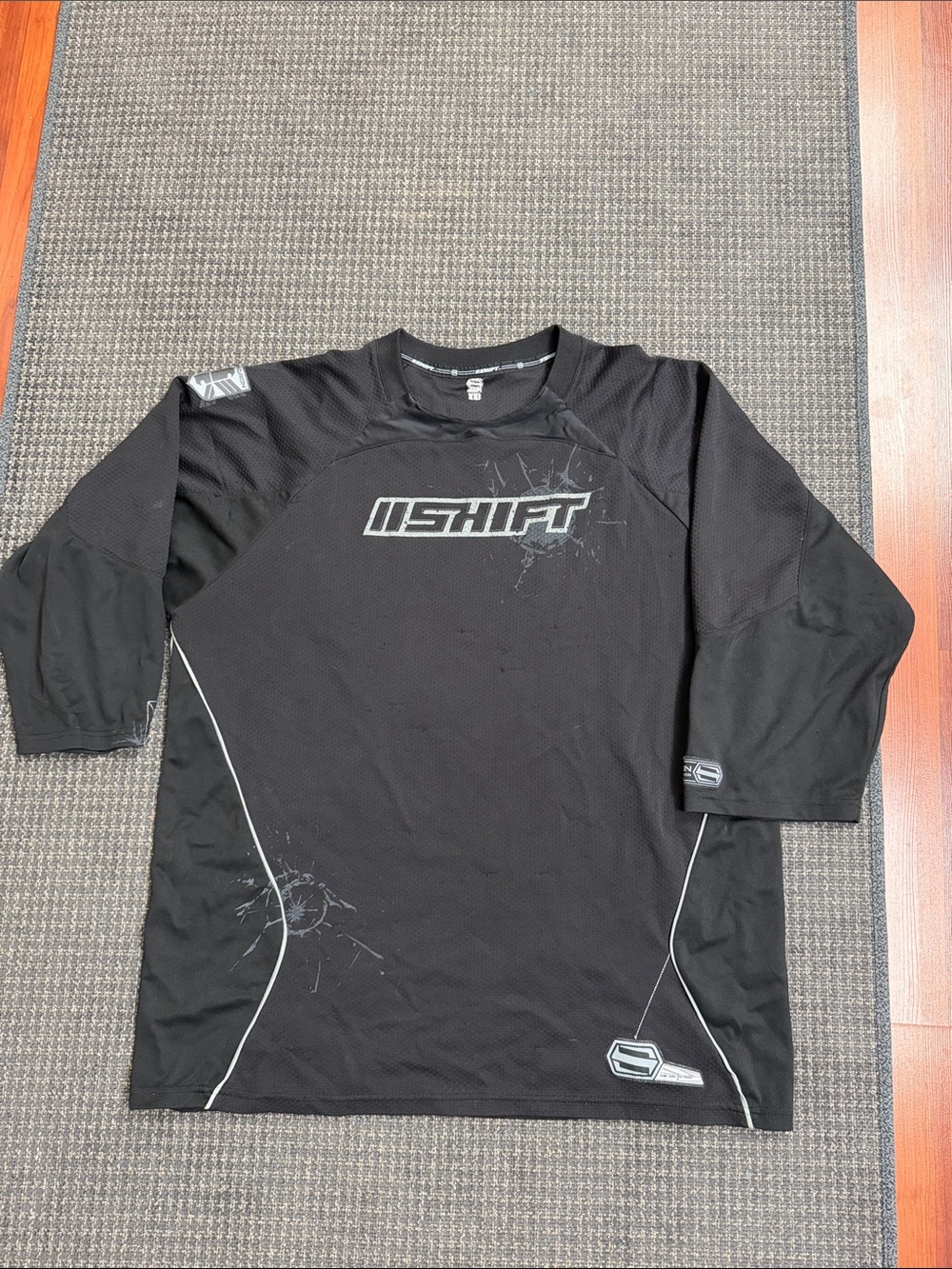 SHIFT Men’s Black Motocross Jersey with Gray Logo
